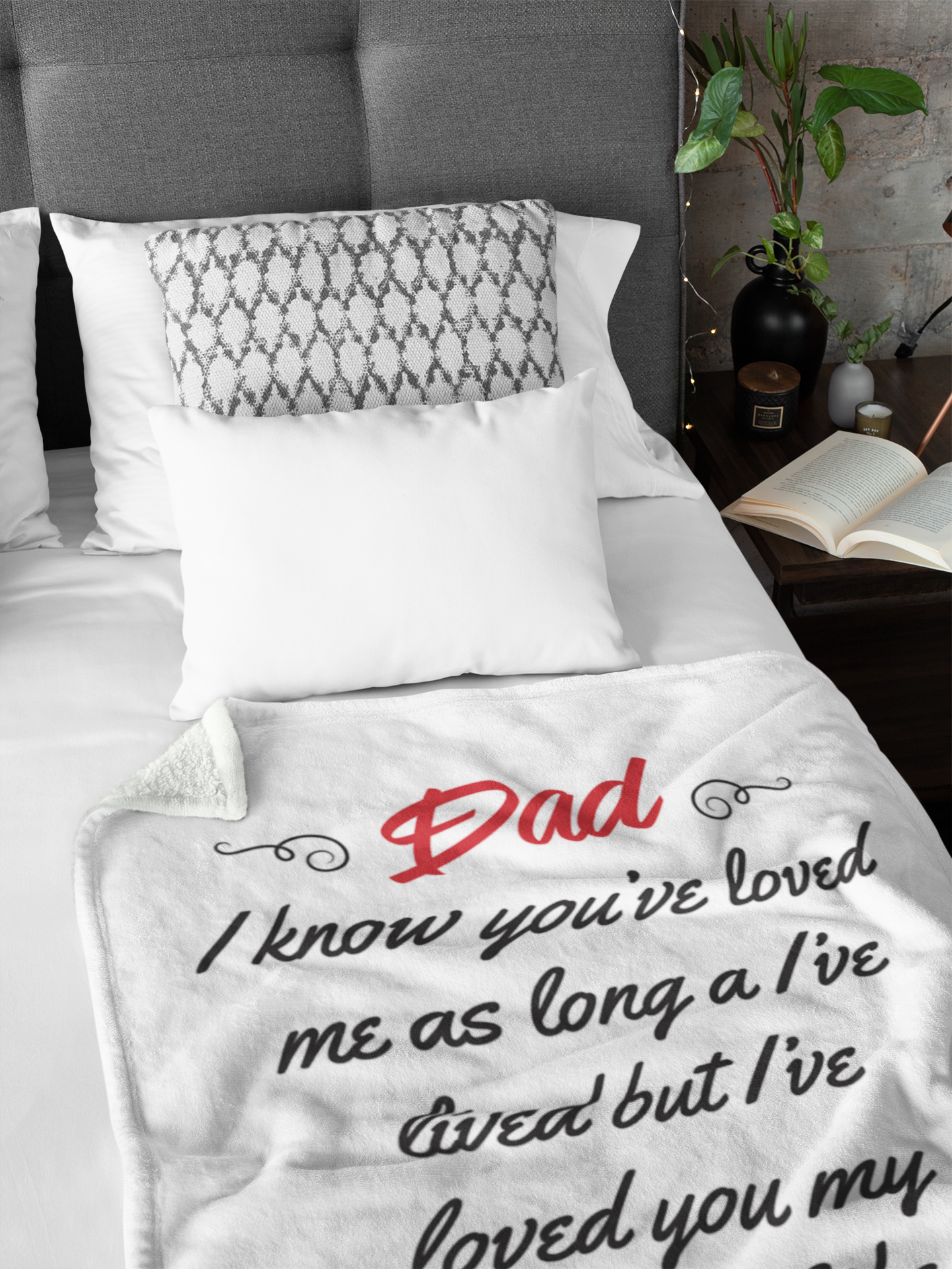 Dad Premium Fleece Blanket III