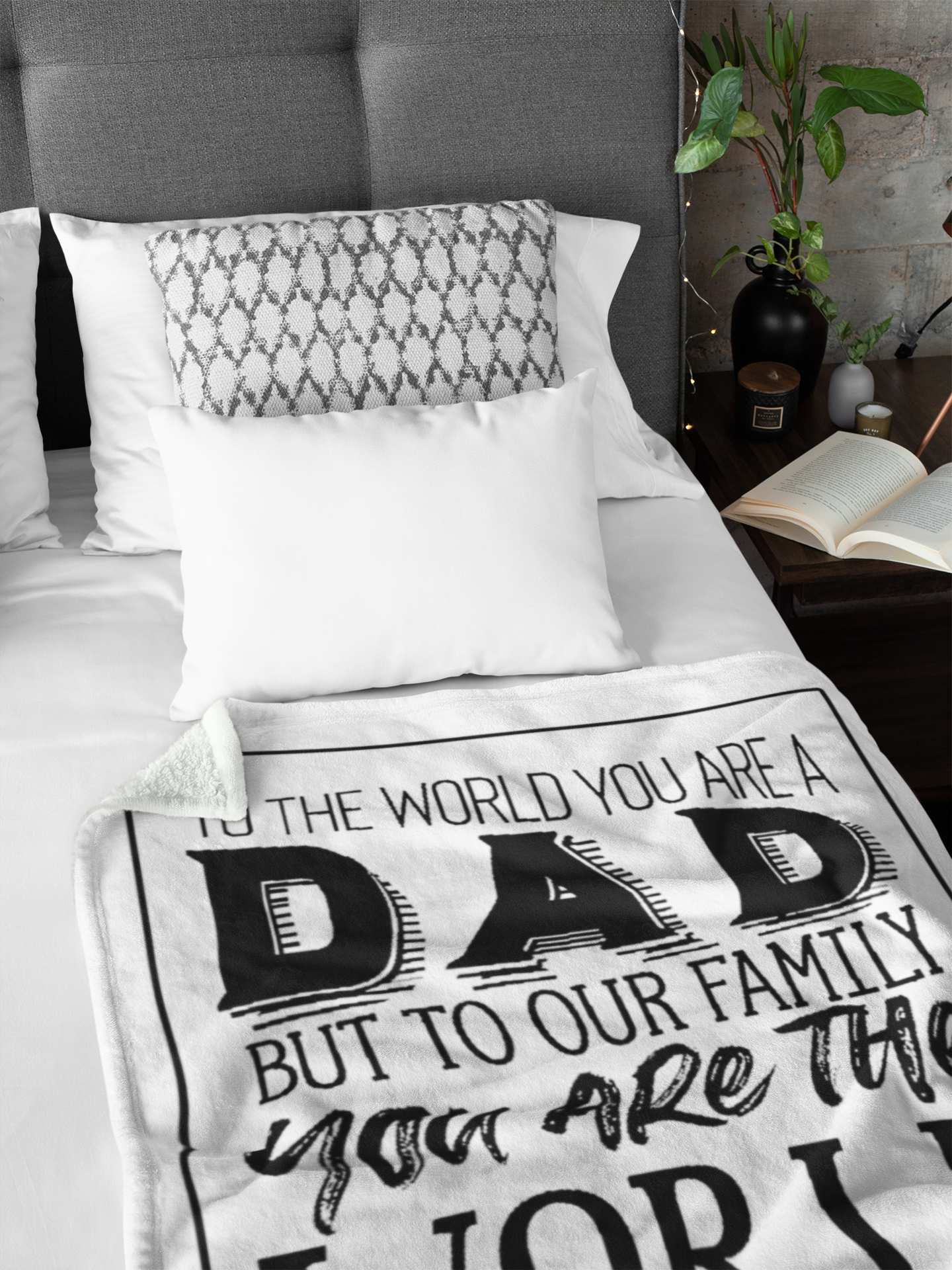 Dad Premium Fleece Blanket I