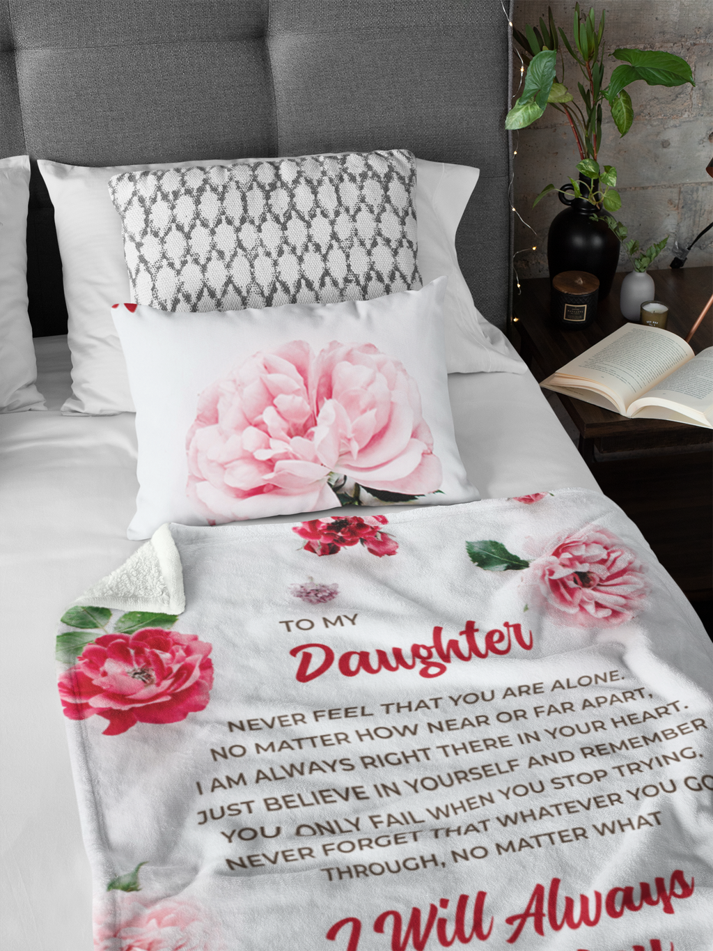 To My Daughter Premium Blanket - 03