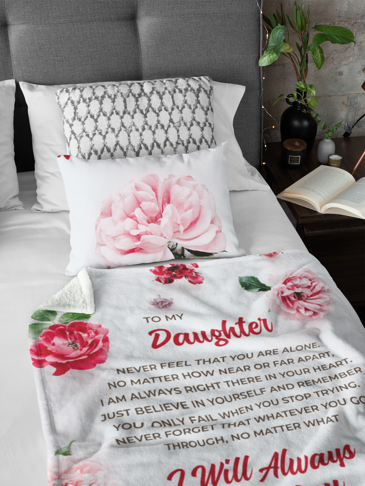 To My Daughter Premium Blanket - 03