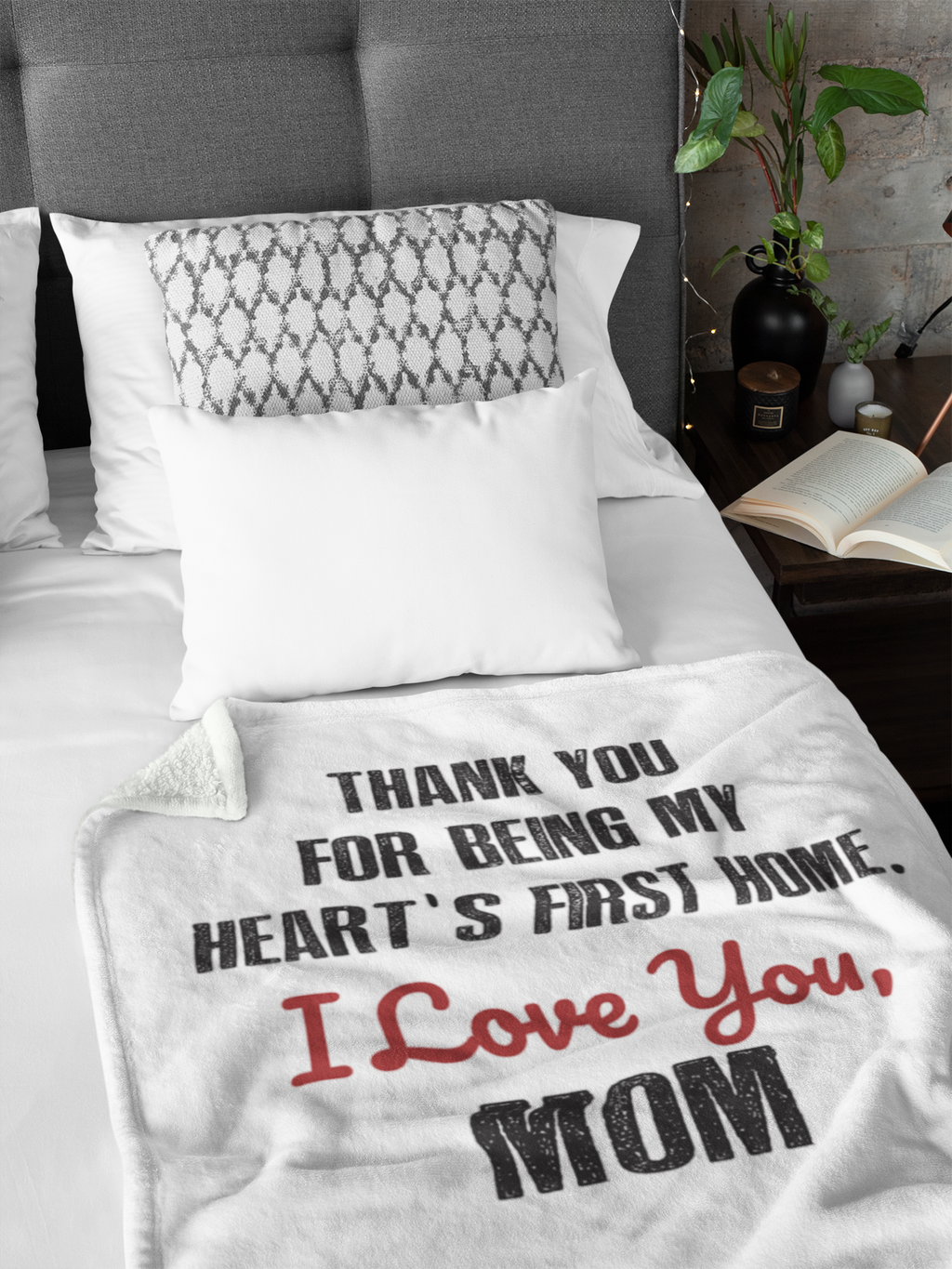 Mom Premium Fleece Blanket VIII