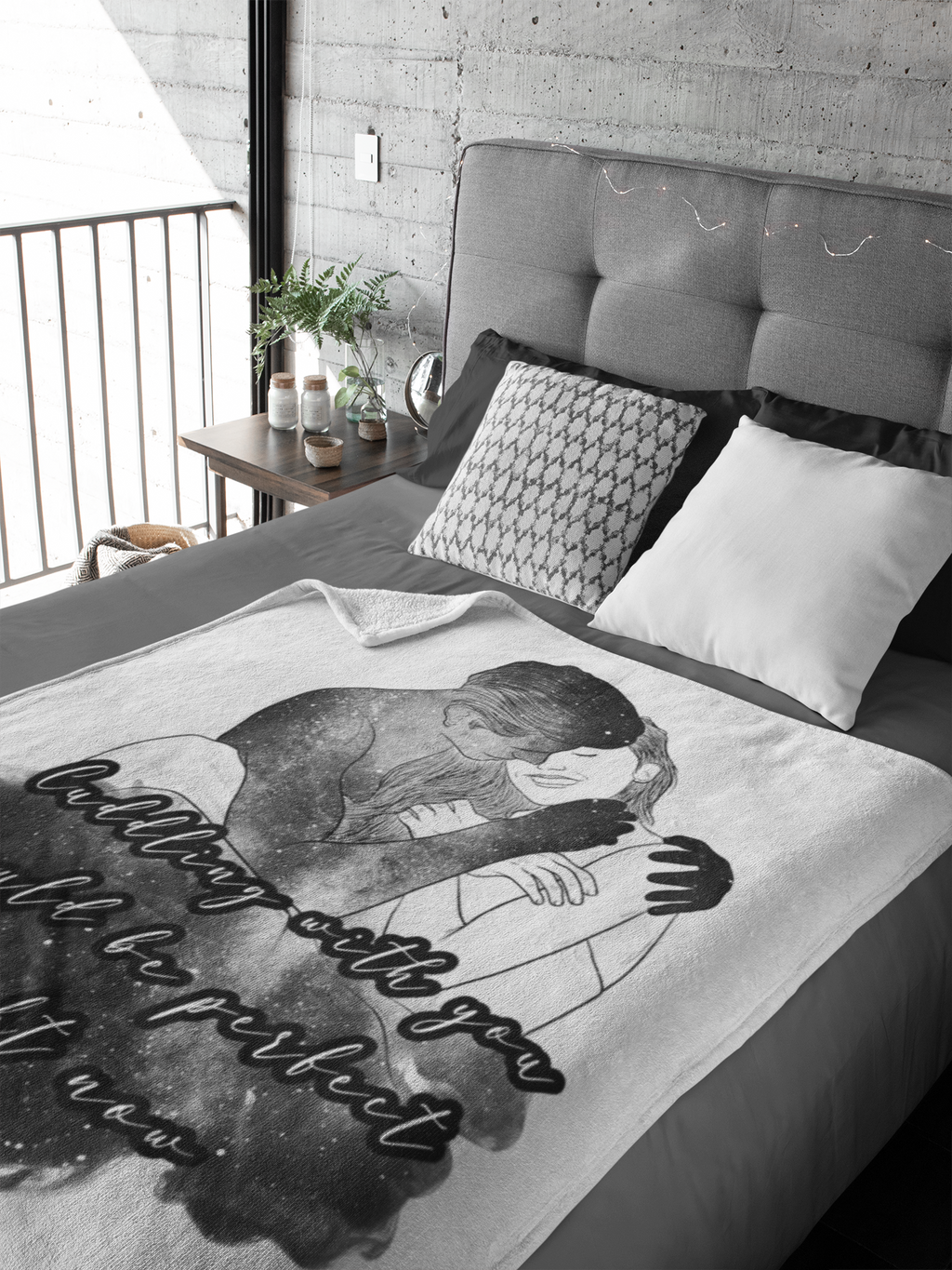 Cuddling with You - Premium Fleece Blanket