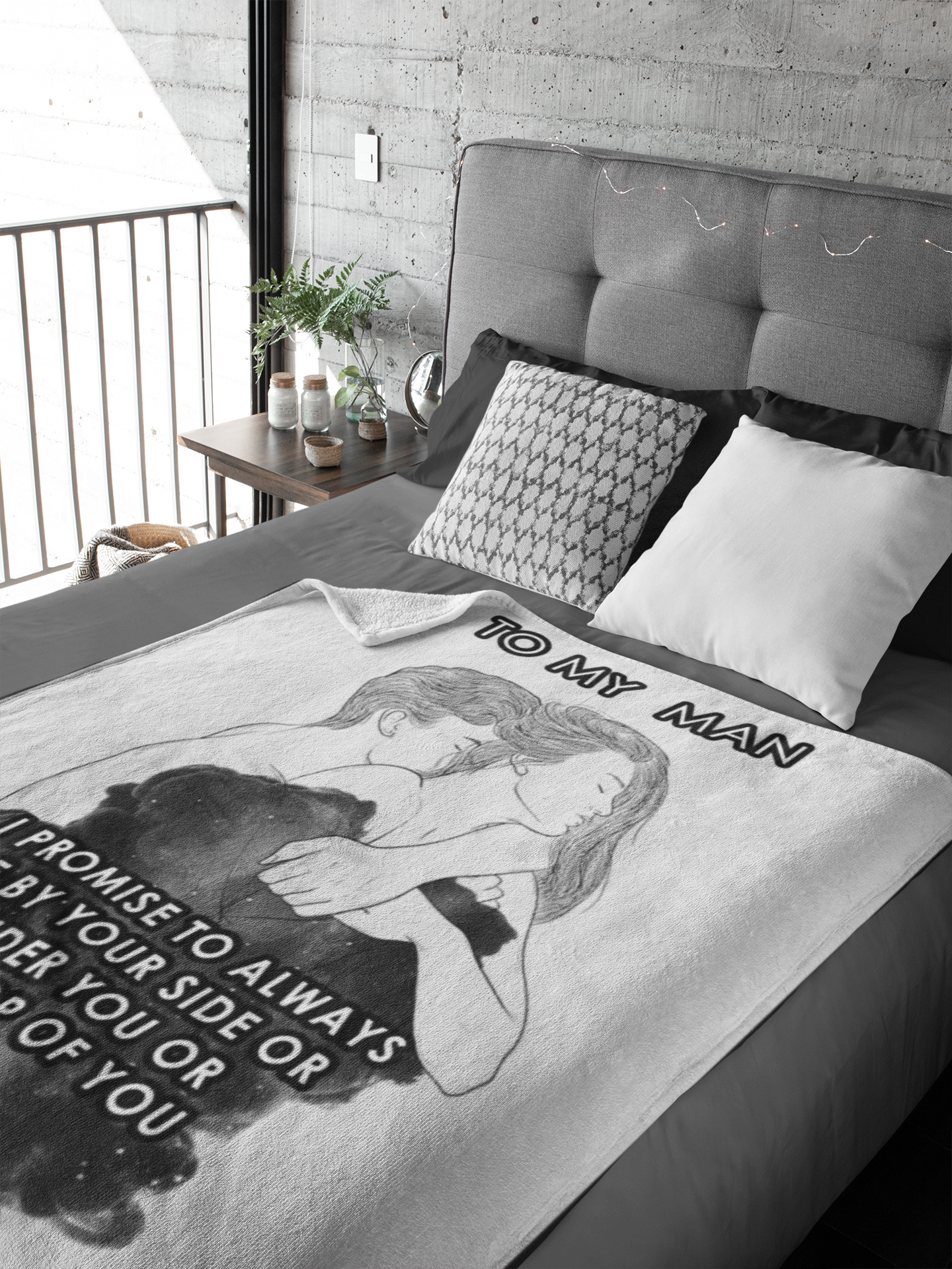To My Man III - Premium Fleece Blanket