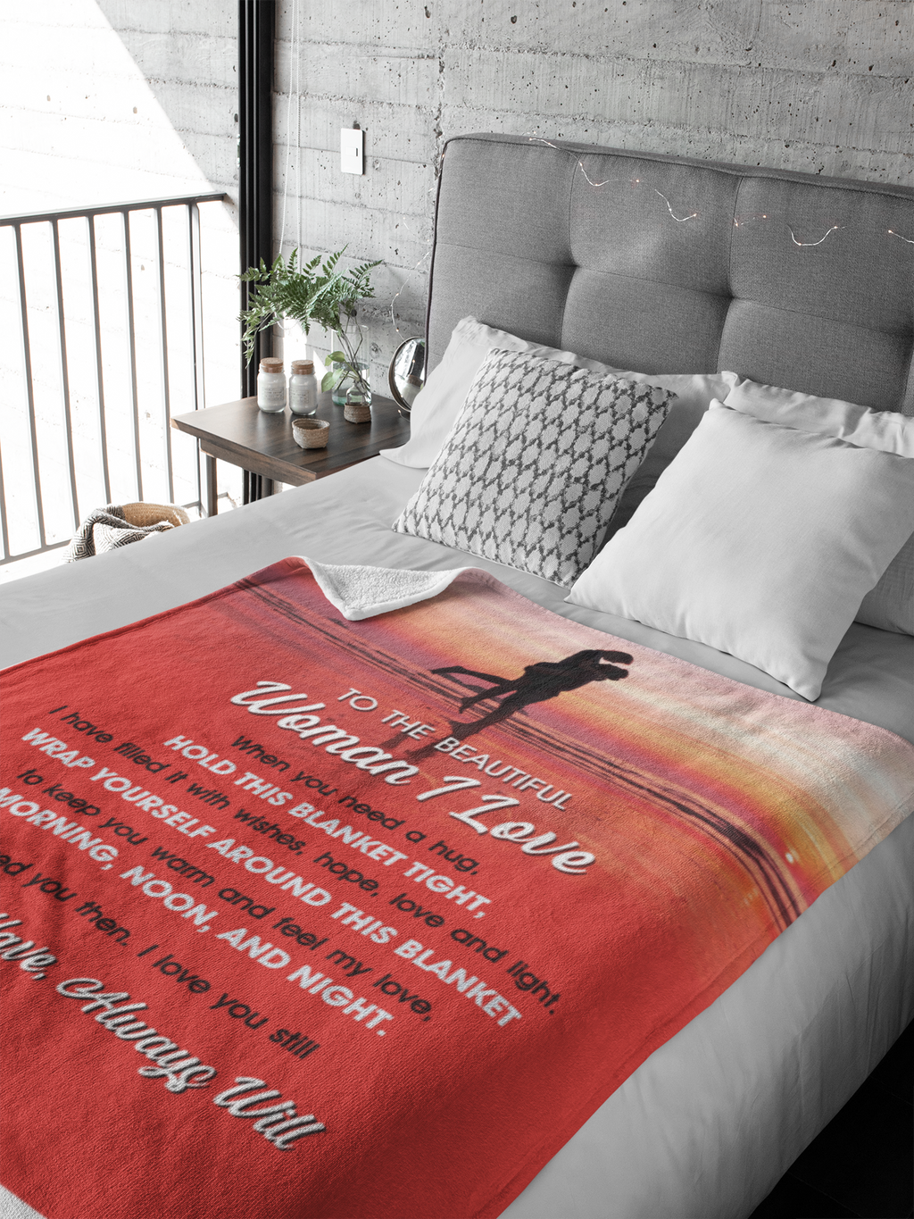 To the Woman I Love - Premium Blanket - RD