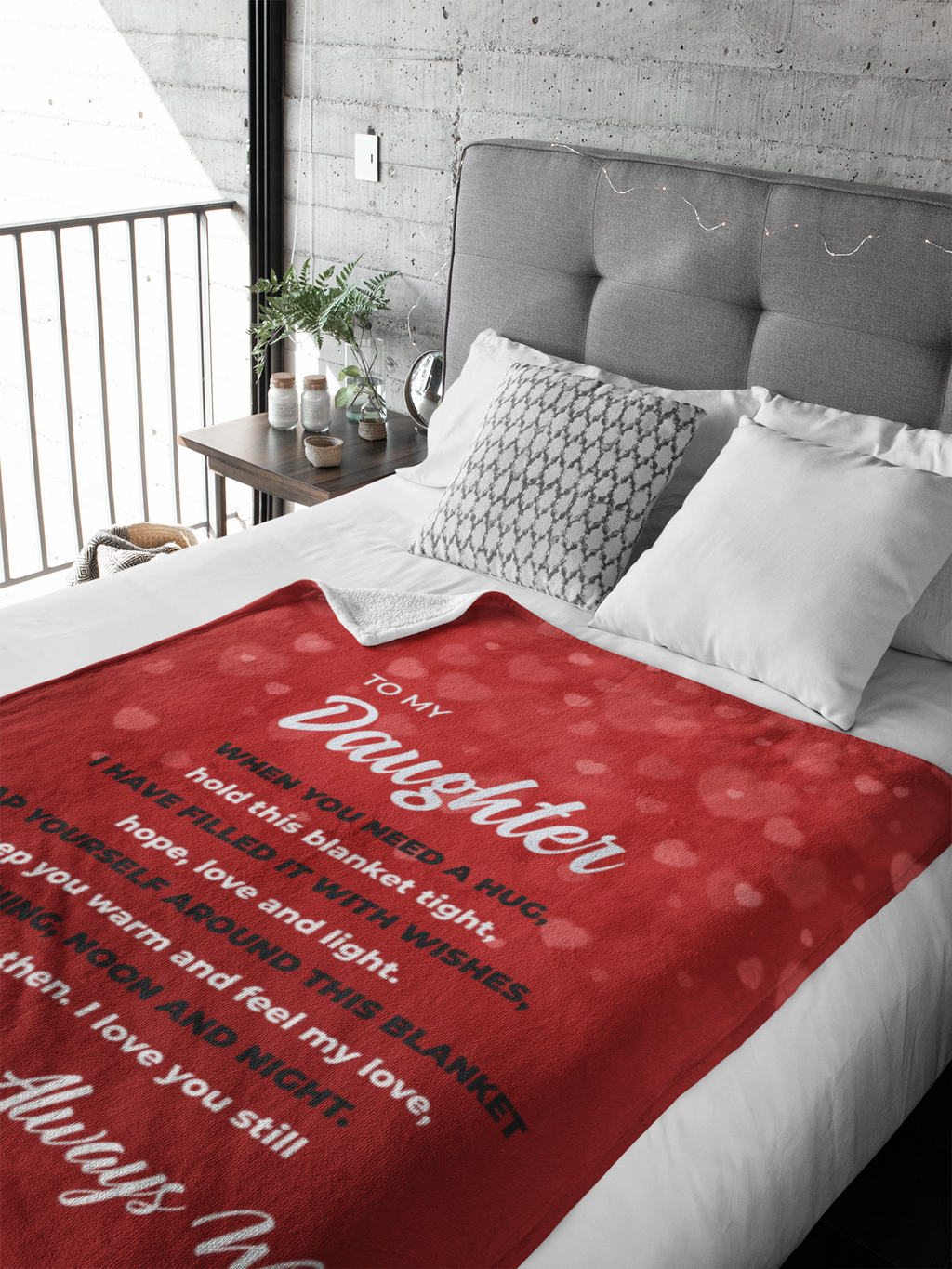 To My Daughter Premium Blanket - 01