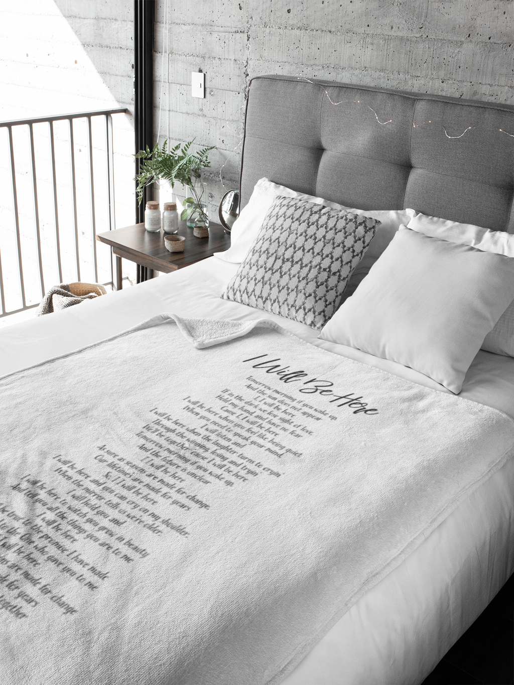 I Will Be Here Premium Fleece Blanket