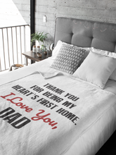 Load image into Gallery viewer, Dad Premium Fleece Blanket V
