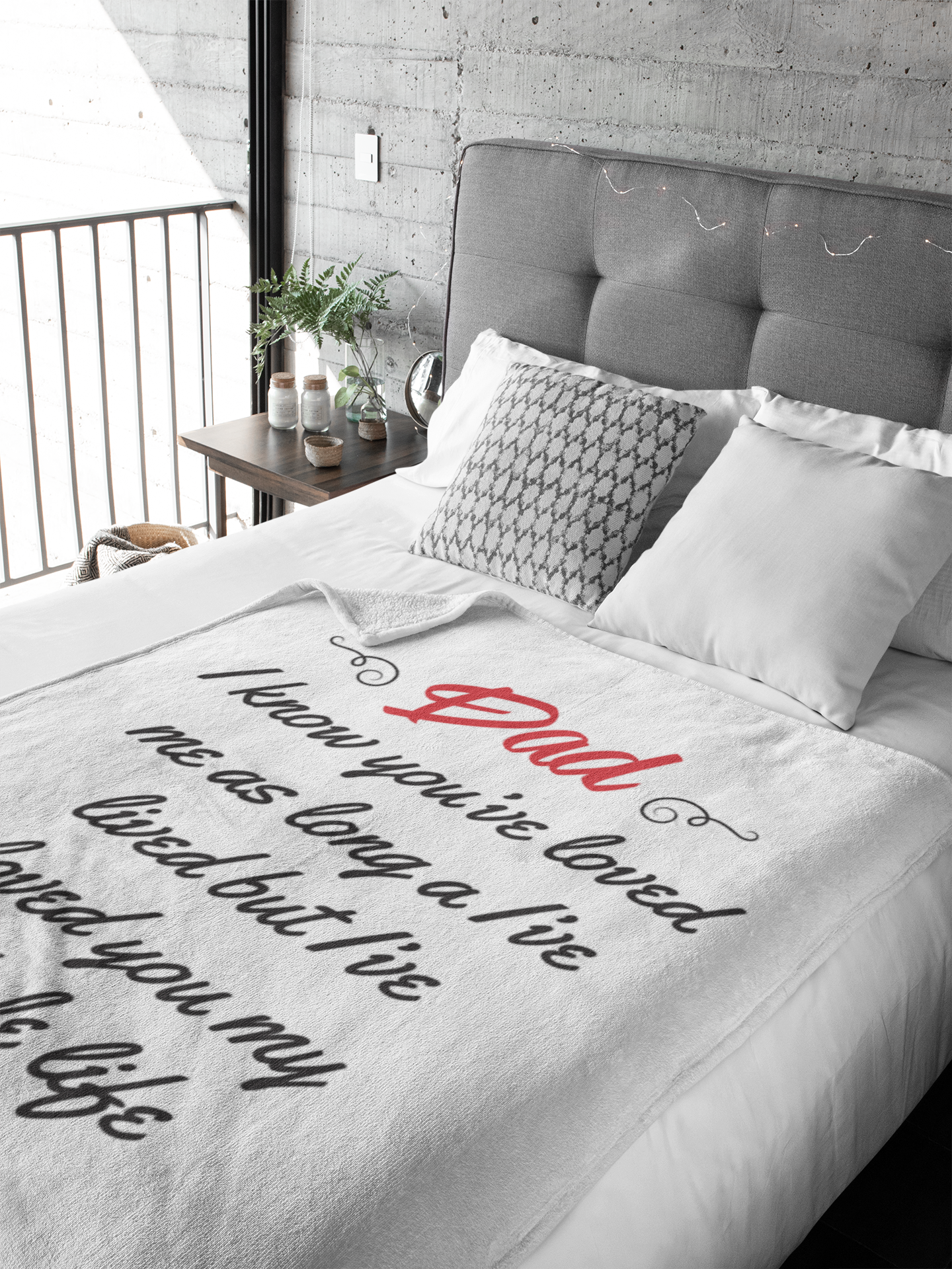 Dad Premium Fleece Blanket III