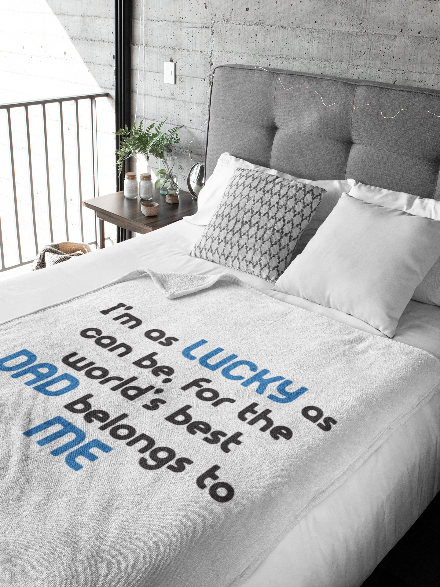 Dad Premium Fleece Blanket IV