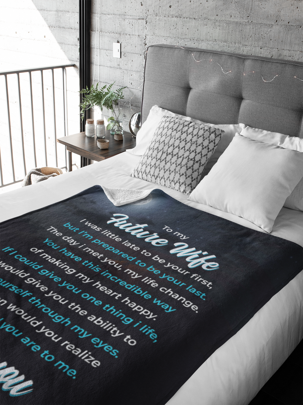 To my Future Wife - Premium Blanket BK