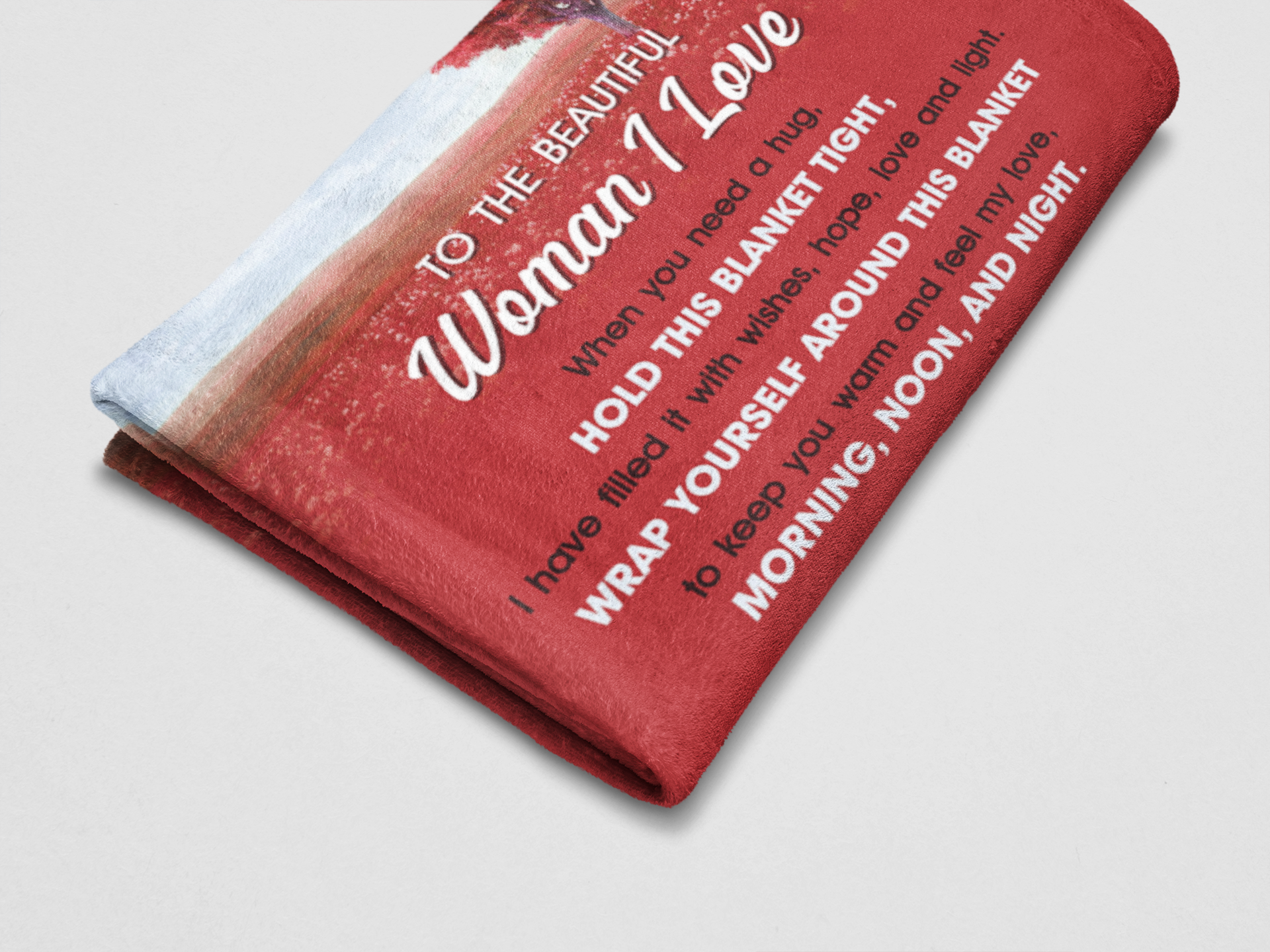 To the Woman I Love - Premium Blanket