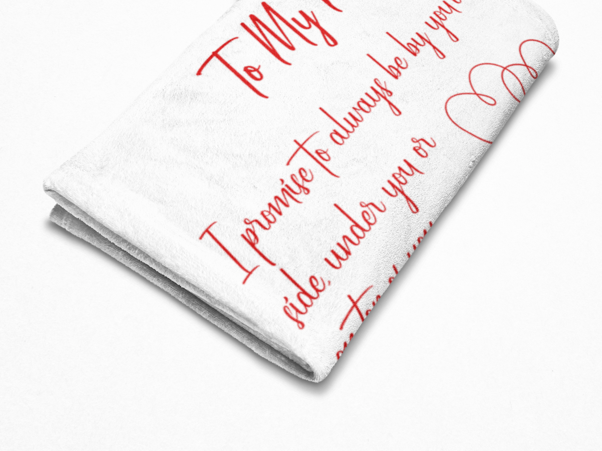 To My Man (Plain White Design) - Premium Blanket