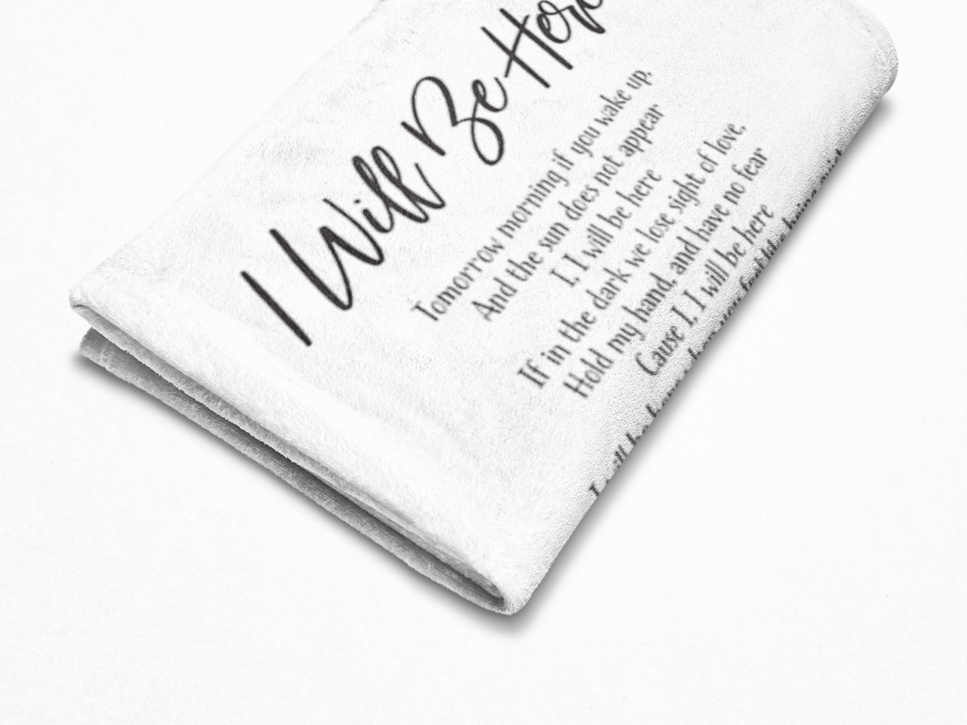 I Will Be Here Premium Fleece Blanket