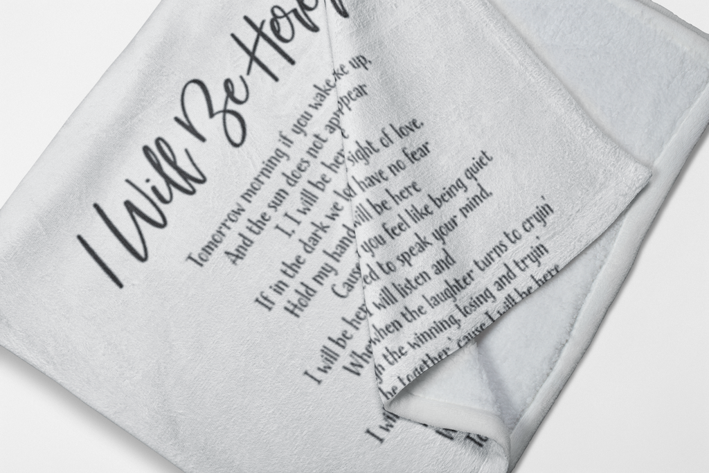 I Will Be Here Premium Fleece Blanket