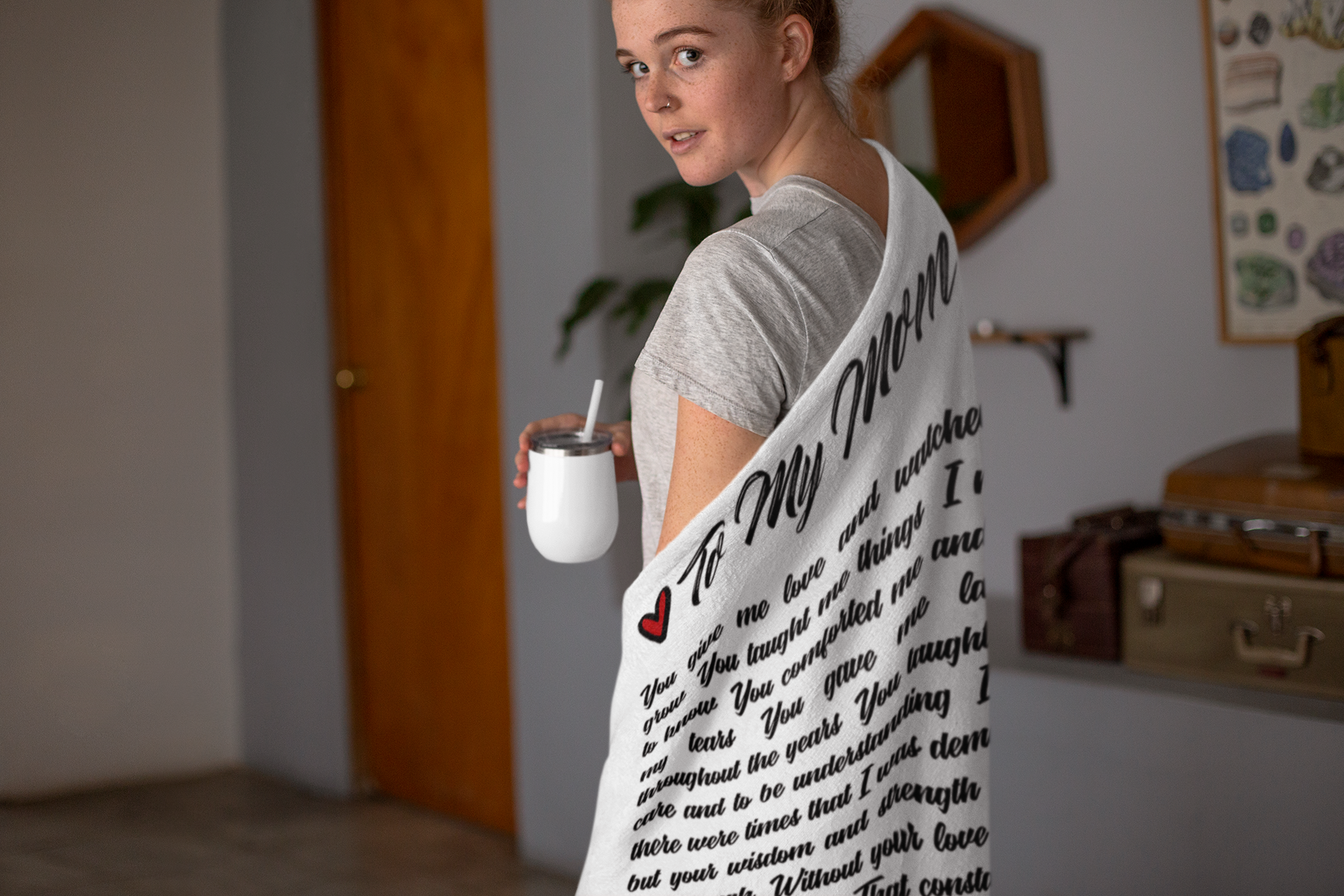 Mom Premium Fleece Blanket IV