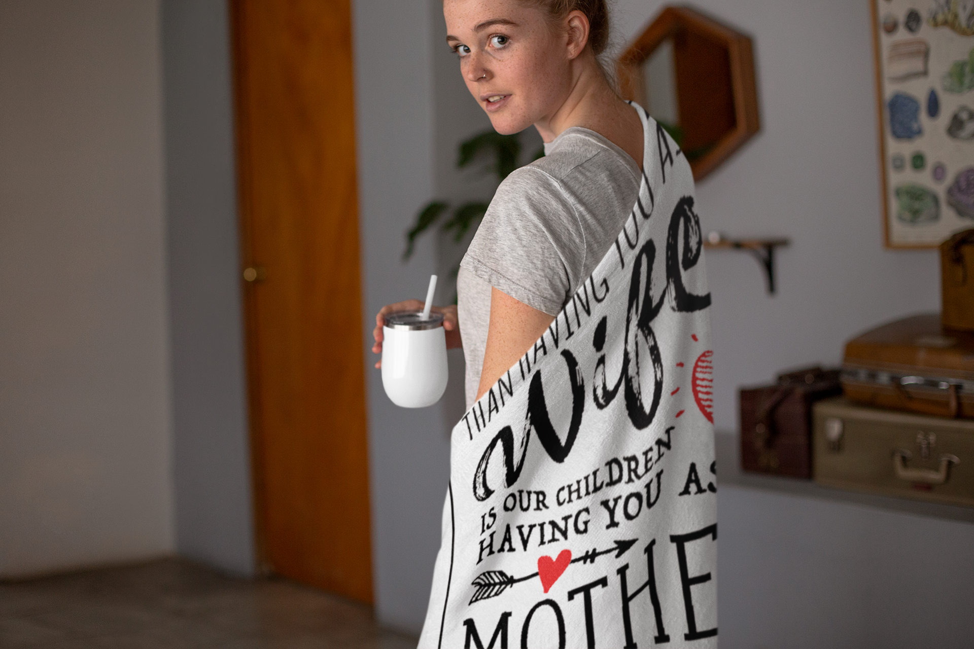 Wife Premium Fleece Blanket II