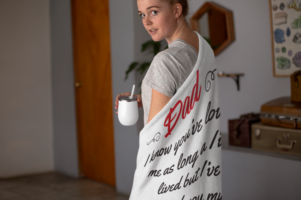 Dad Premium Fleece Blanket III