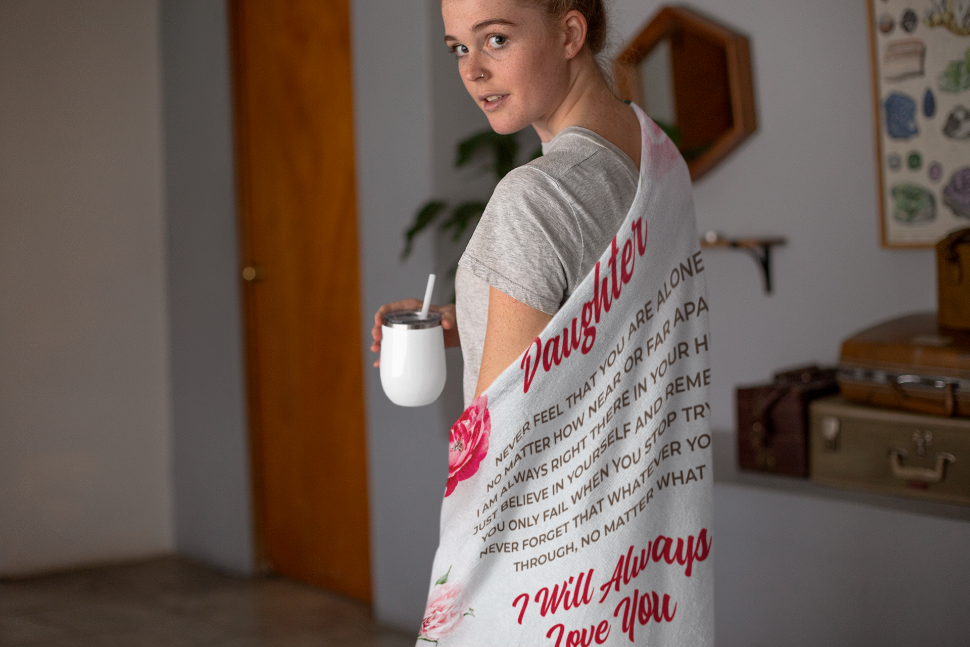 To My Daughter Premium Blanket - 03