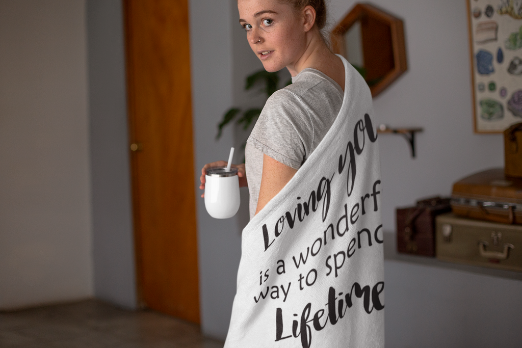 Loving you Premium Fleece Blanket