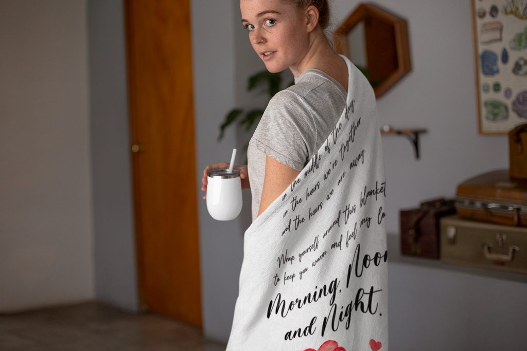 To My Man (white) -  Premium Blanket