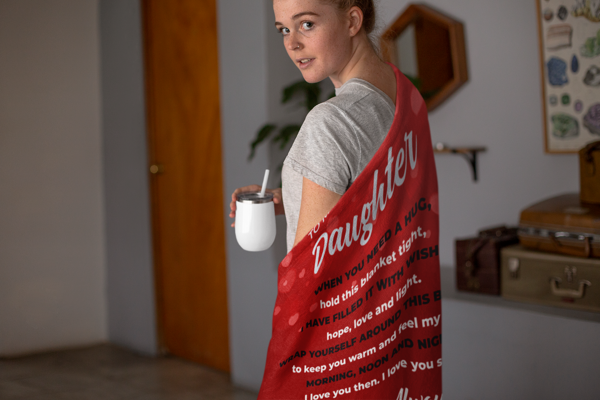 To My Daughter Premium Blanket - 01