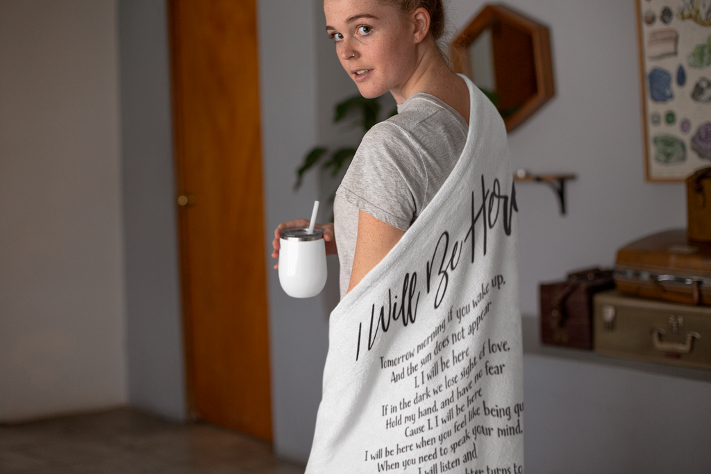 I Will Be Here Premium Fleece Blanket