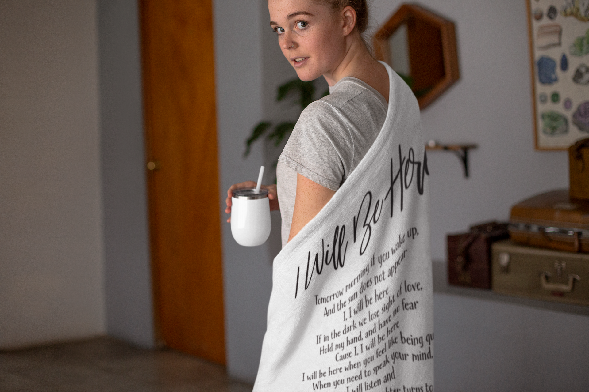 I Will Be Here Premium Fleece Blanket