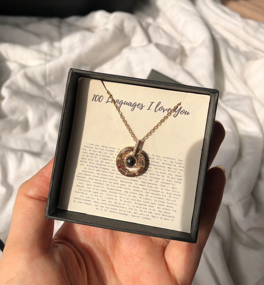 100 ILY - Nano Micro Carving Necklace