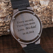 Load image into Gallery viewer, WW - Personalized Wood Watch
