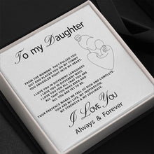 Load image into Gallery viewer, SO - TO MY DAUGHTER - Interlocked Two hearts
